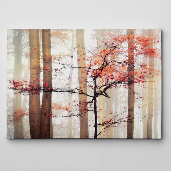 'Orange Awakening' Gallery-wrapped Canvas Wall Art - Picture 3 of 3